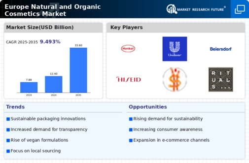 Europe Natural And Organic Cosmetics Market Infographic