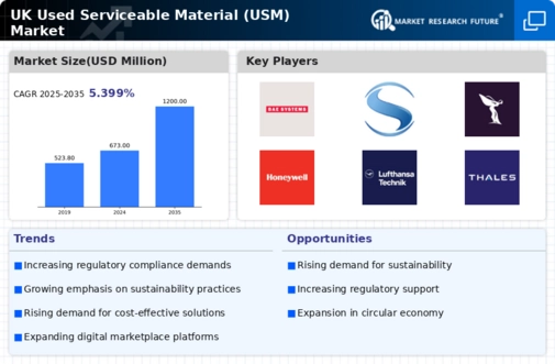 UK Used Serviceable Material Market Infographic