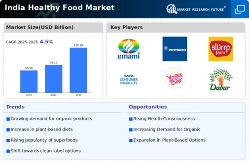 India Healthy Food Market Infographic