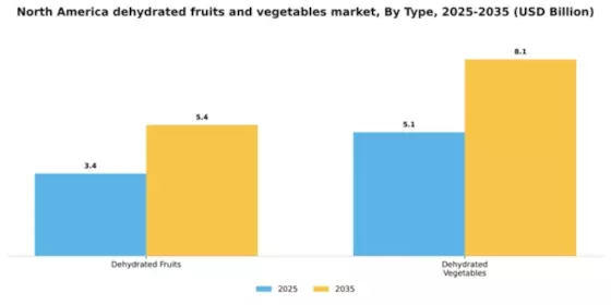 North America Dehydrated Fruits Vegetables Market Segment Image 1