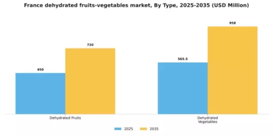 France Dehydrated Fruits & Vegetables Market Segment Image 1