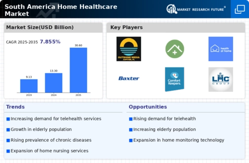 South America Home Healthcare Market Infographic