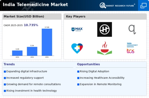 India Telemedicine Market Infographic