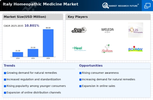 Italy Homeopathic Medicine Market Infographic