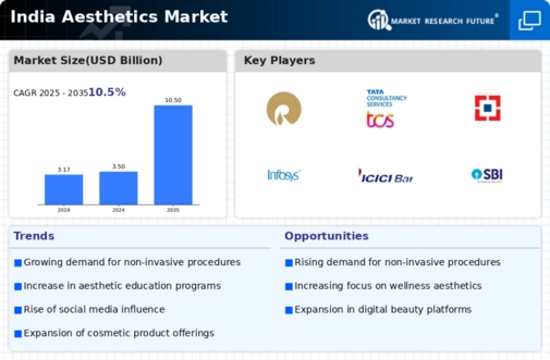 India Aesthetics Market Infographic