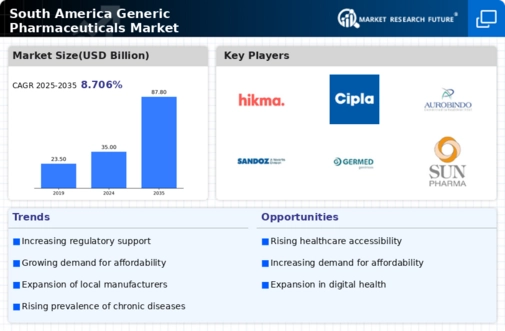 South America Generic Pharmaceuticals Market Infographic