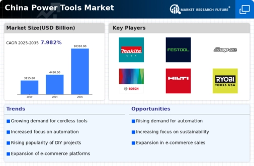 China Power Tools Market Infographic
