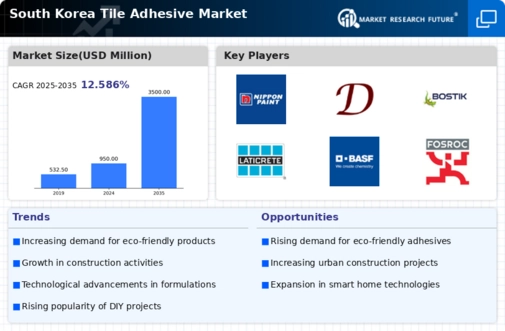 South Korea Tile Adhesive Market Infographic