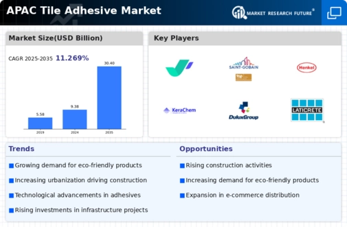 APAC Tile Adhesive Market Infographic
