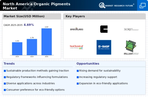 North America Organic Pigments Market Infographic