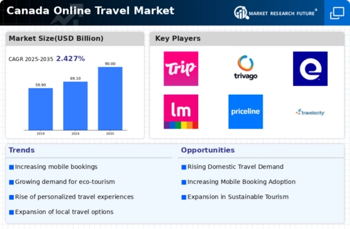 Canada Online Travel Market Infographic