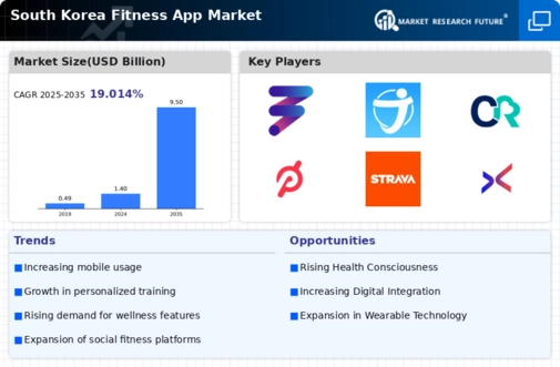 South Korea Fitness App Market Infographic