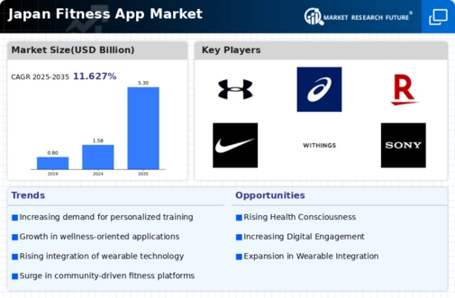 Japan Fitness App Market Infographic