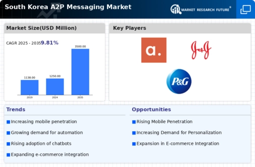 South Korea A2P Messaging Market Infographic