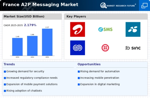 France A2P Messaging Market Infographic