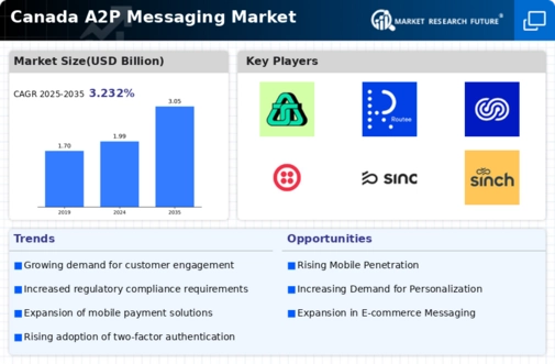 Canada A2P Messaging Market Infographic