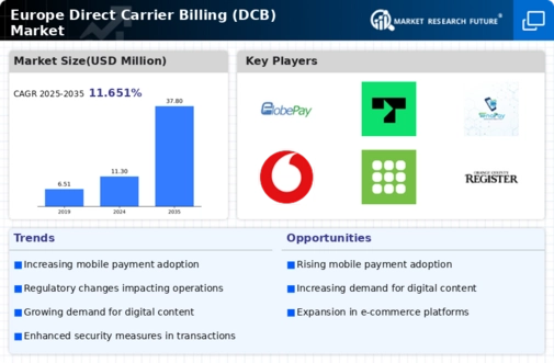 Europe Direct Carrier Billing Market Infographic