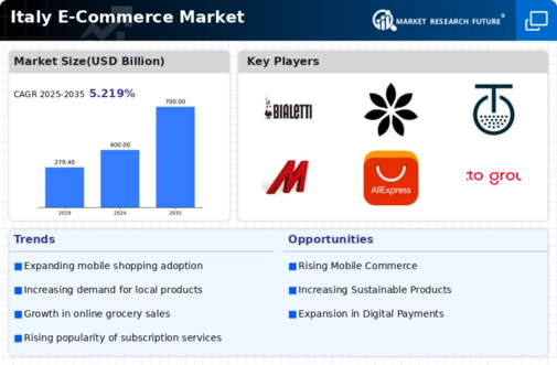 Italy E Commerce Market Infographic