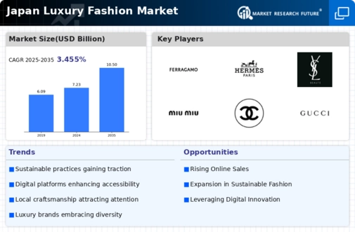 Japan Luxury Fashion Market Infographic