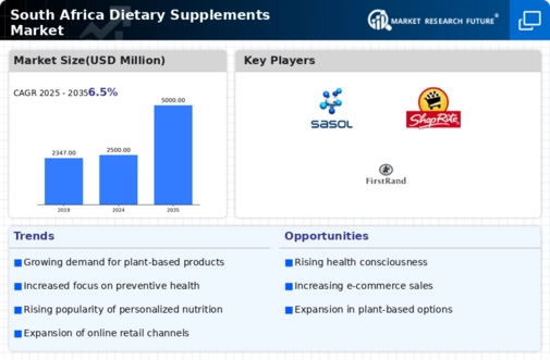 South Africa Dietary Supplements Market Infographic