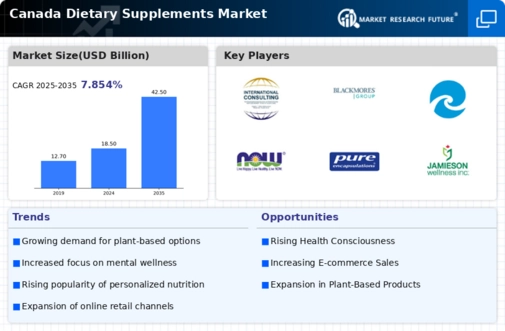 Canada Dietary Supplements Market Infographic