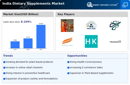 India Dietary Supplements Market Infographic