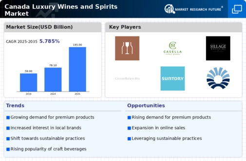 Canada Luxury Wines and Spirits Market Infographic