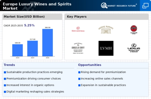 Europe Luxury Wines and Spirits Market Infographic