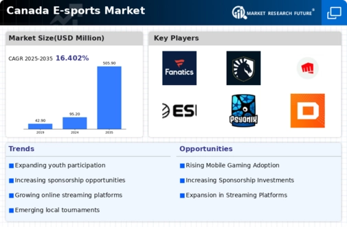 Canada E Sports Market Infographic