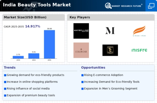India Beauty Tools Market Infographic