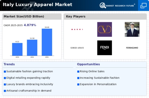 Italy Luxury Apparel Market Infographic