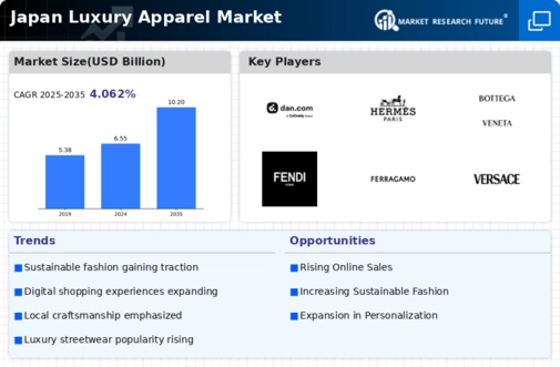 Japan Luxury Apparel Market Infographic