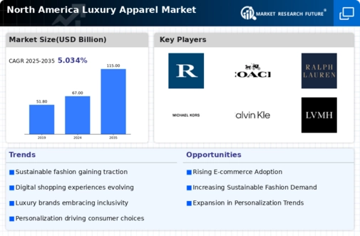 North America Luxury Apparel Market Infographic