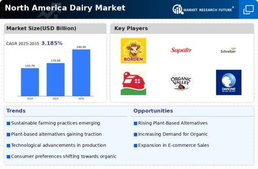 North America Dairy Market Infographic