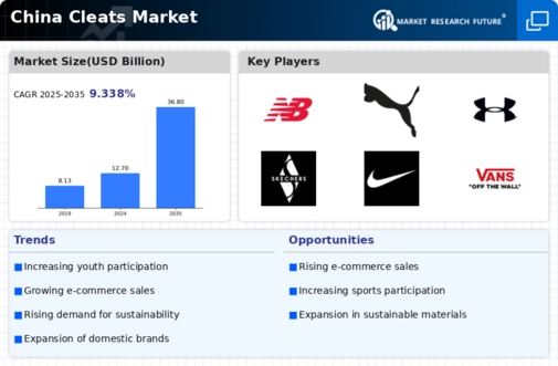 China Cleats Market Infographic