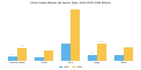 China Cleats Market Segment Image 0