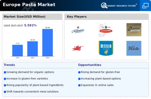 Europe Pasta Market Infographic