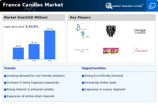 France Candles Market Infographic