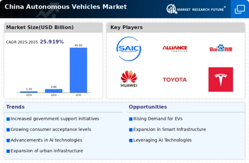 China Autonomous Vehicles Market Infographic