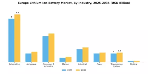 Europe Lithium Ion Battery Market Segment Image 1
