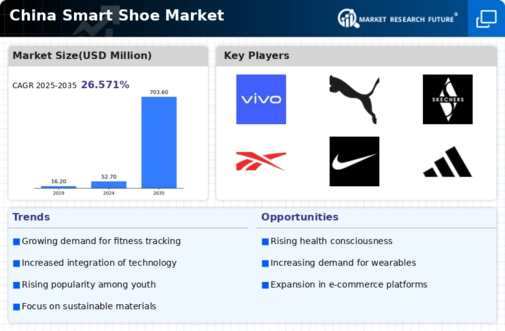 China Smart Shoe Market Infographic