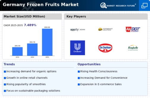 Germany Frozen Fruits Market Infographic