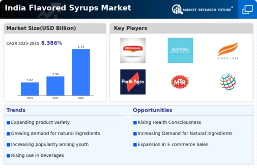 India Flavored Syrups Market Infographic