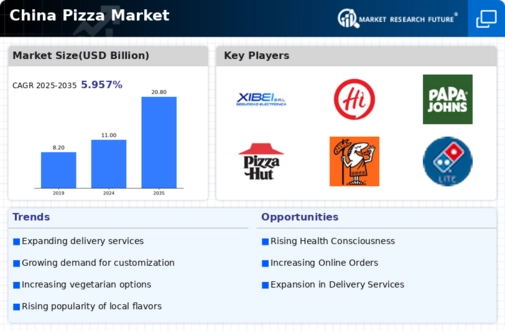China Pizza Market Infographic