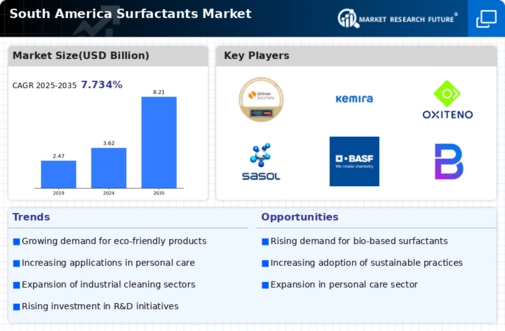 South America Surfactants Market Infographic