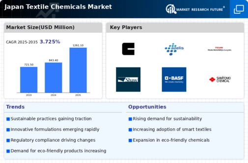 Japan Textile Chemicals Market Infographic