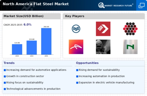 North America Flat Steel Market Infographic