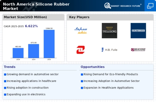 North America Silicone Rubber Market Infographic