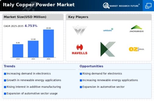 Italy Copper Powder Market Infographic