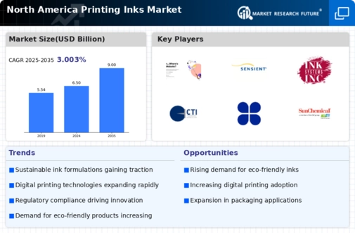 North America Printing Inks Market Infographic